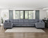 Walterboro Dark Gray 8-Piece Sectional with Storage, Storage Pouches and Charging Ports from Homelegance - Luna Furniture