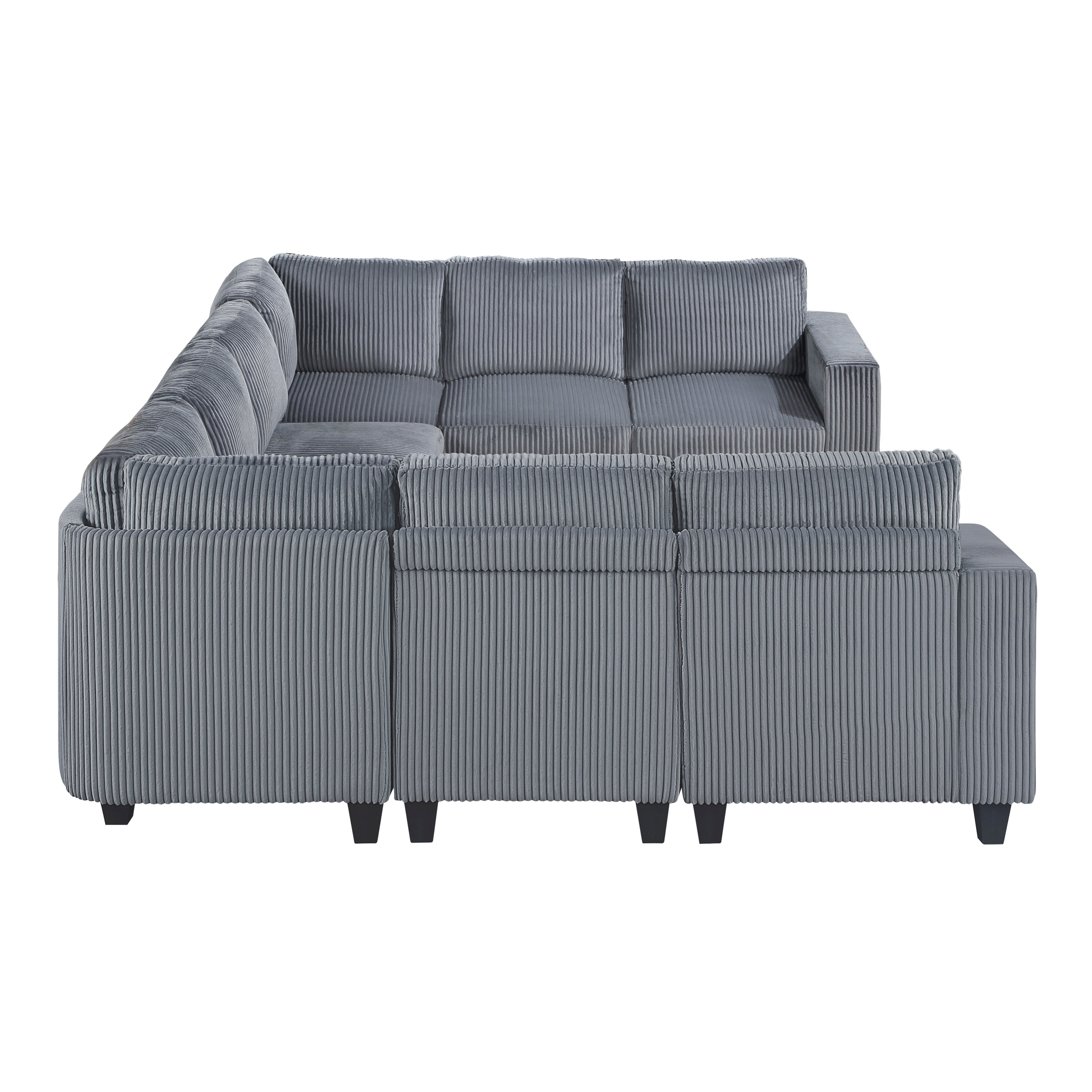 9650NDG*8SC (8)8-Piece Sectional with Storage, Storage Pouches and Charging Ports - 9650NDG*8SC