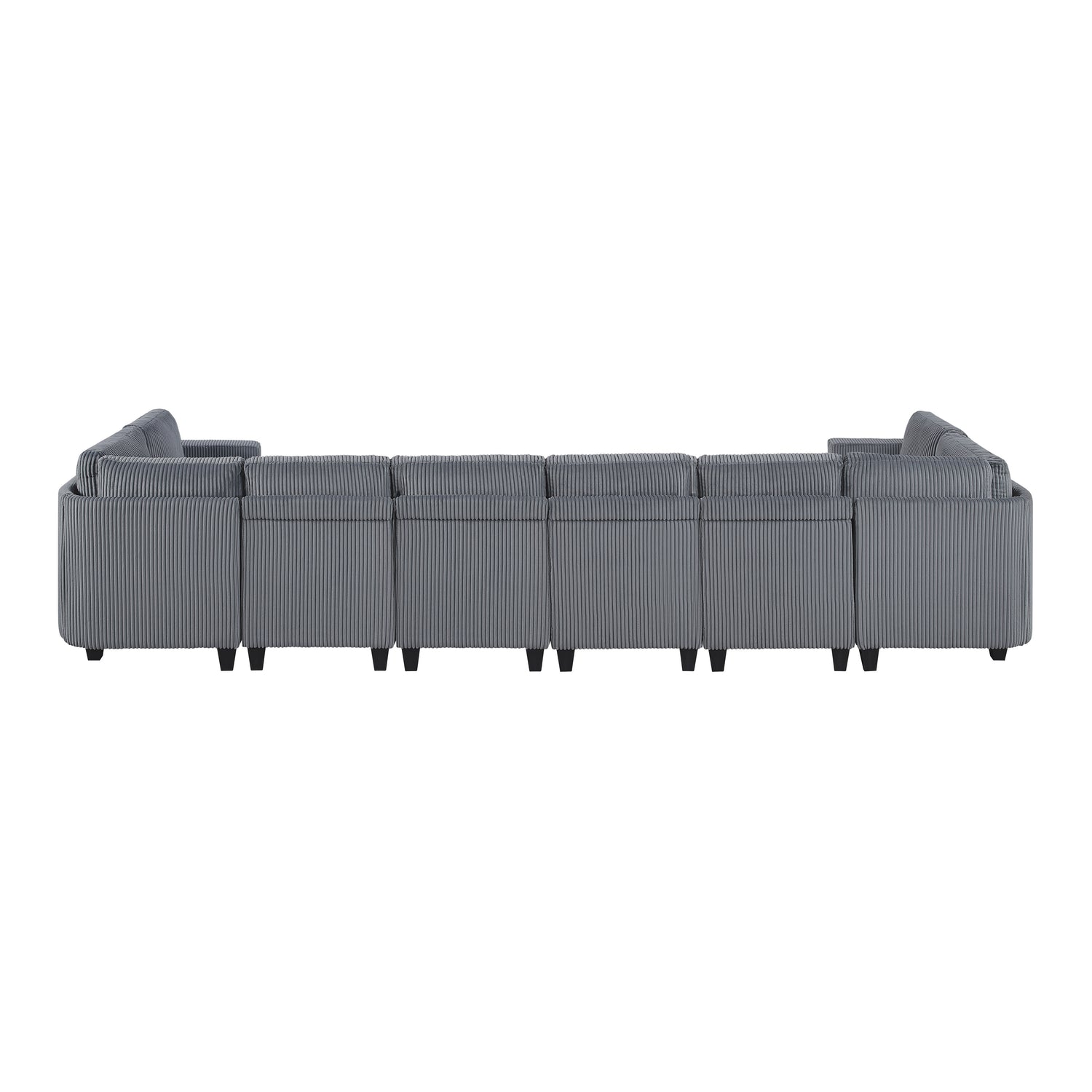 9650NDG*8SC (8)8-Piece Sectional with Storage, Storage Pouches and Charging Ports - 9650NDG*8SC