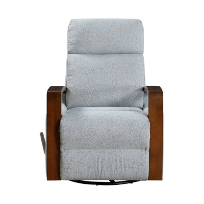9659GRY-1 Swivel Glider Reclining Chair - 9659GRY-1
