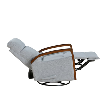 9659GRY-1 Swivel Glider Reclining Chair - 9659GRY-1