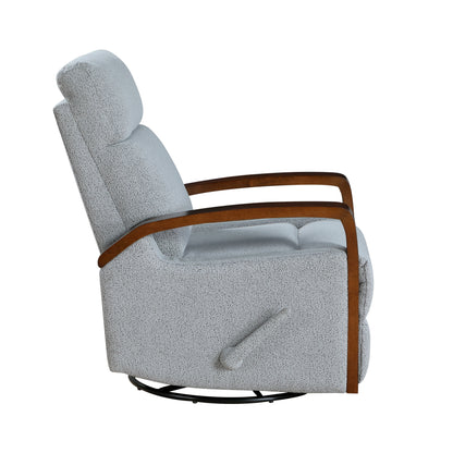 9659GRY-1 Swivel Glider Reclining Chair - 9659GRY-1