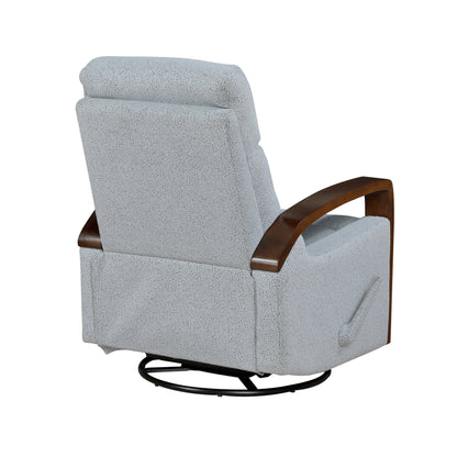 9659GRY-1 Swivel Glider Reclining Chair - 9659GRY-1