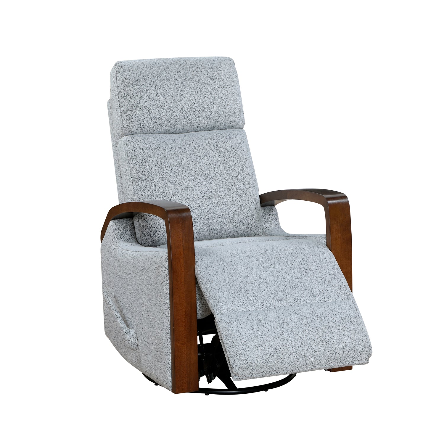 9659GRY-1 Swivel Glider Reclining Chair - 9659GRY-1