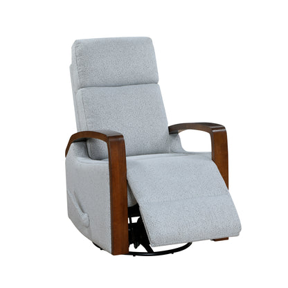 9659GRY-1 Swivel Glider Reclining Chair - 9659GRY-1