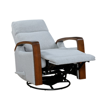 9659GRY-1 Swivel Glider Reclining Chair - 9659GRY-1