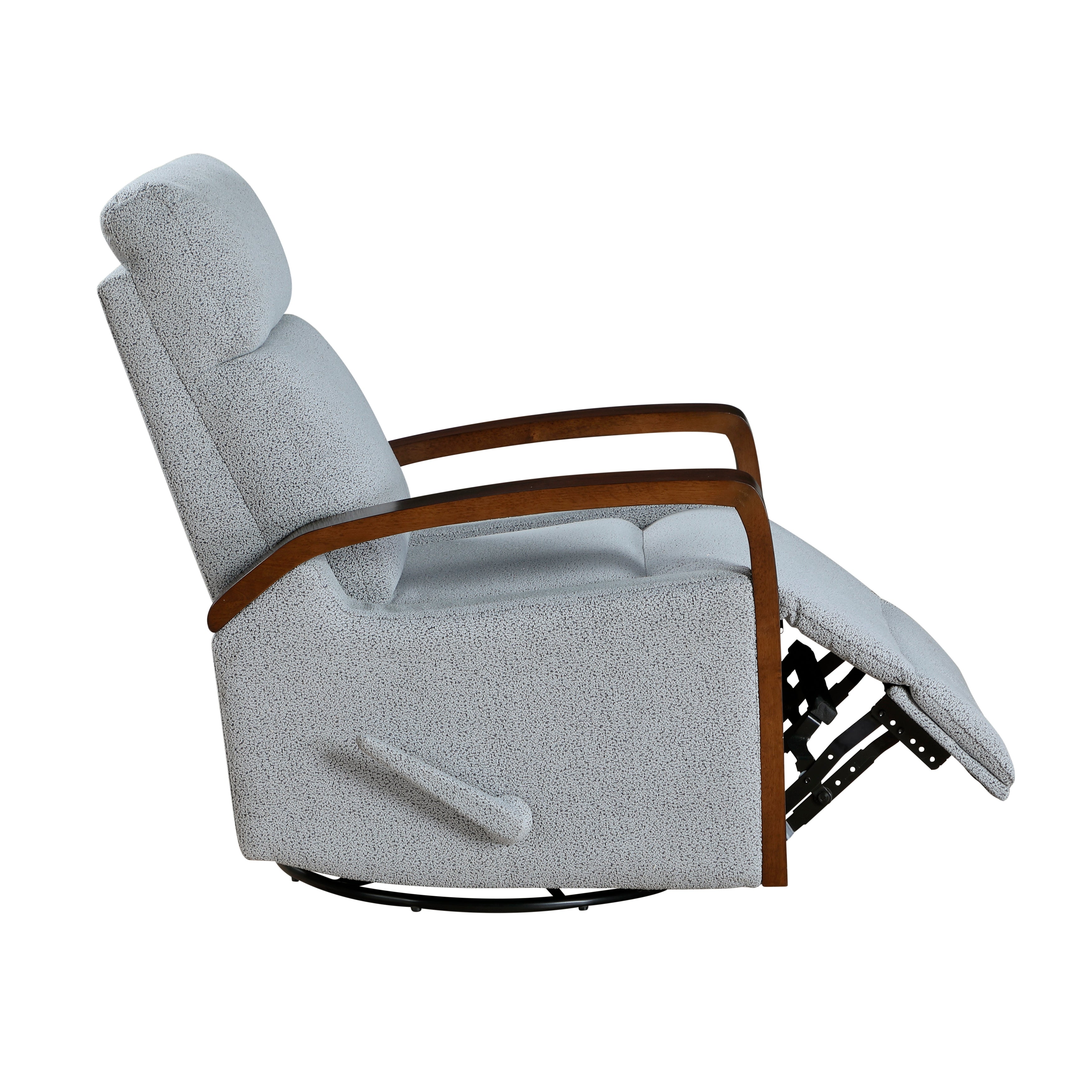 9659GRY-1 Swivel Glider Reclining Chair - 9659GRY-1