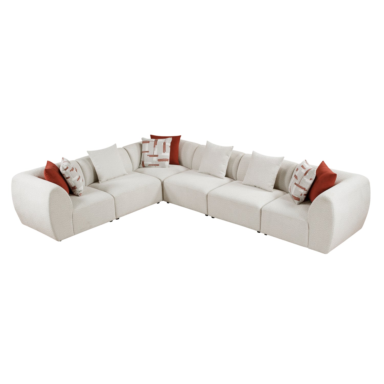 9669CN*63CR3AC (6)6-Piece Modular Sectional - 9669CN*63CR3AC