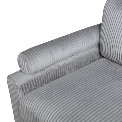 9688GY*42CRACOT (4)4-Piece Modular Sectional with Otttoman - 9688GY*42CRACOT