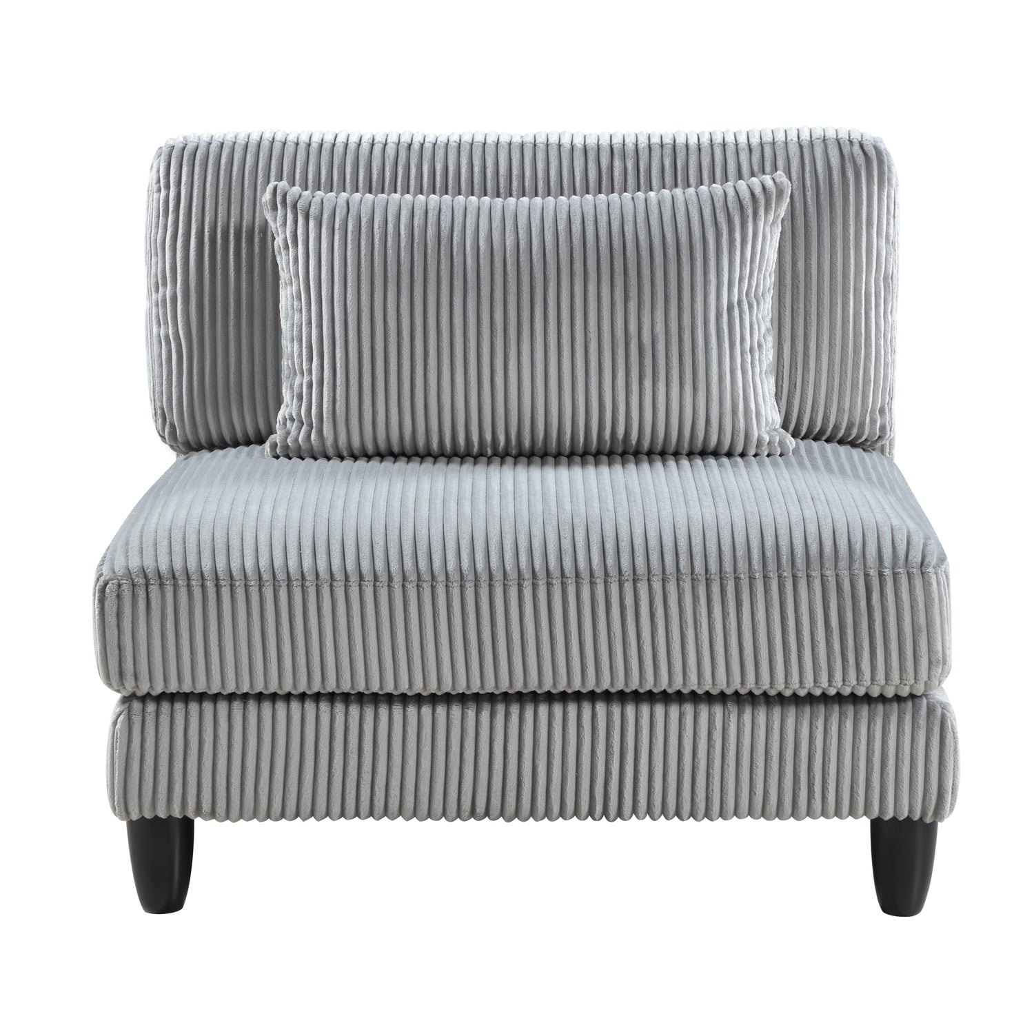 9688GY*42CRACOT (4)4-Piece Modular Sectional with Otttoman - 9688GY*42CRACOT