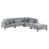 9688GY*52CR2ACOT (5)5-Piece Modular Sectional - 9688GY*52CR2ACOT