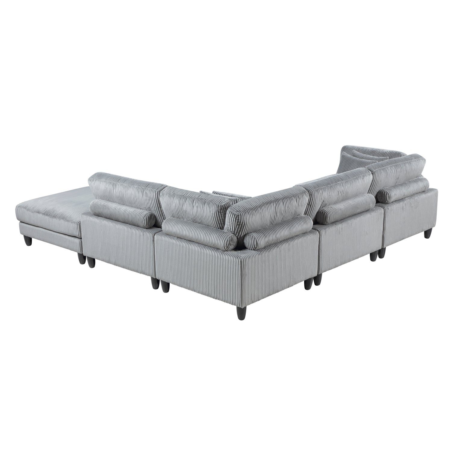 9688GY*52CR2ACOT (5)5-Piece Modular Sectional - 9688GY*52CR2ACOT
