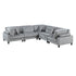 9688GY*53CR2AC (5)5-Piece Modular Sectional - 9688GY*53CR2AC