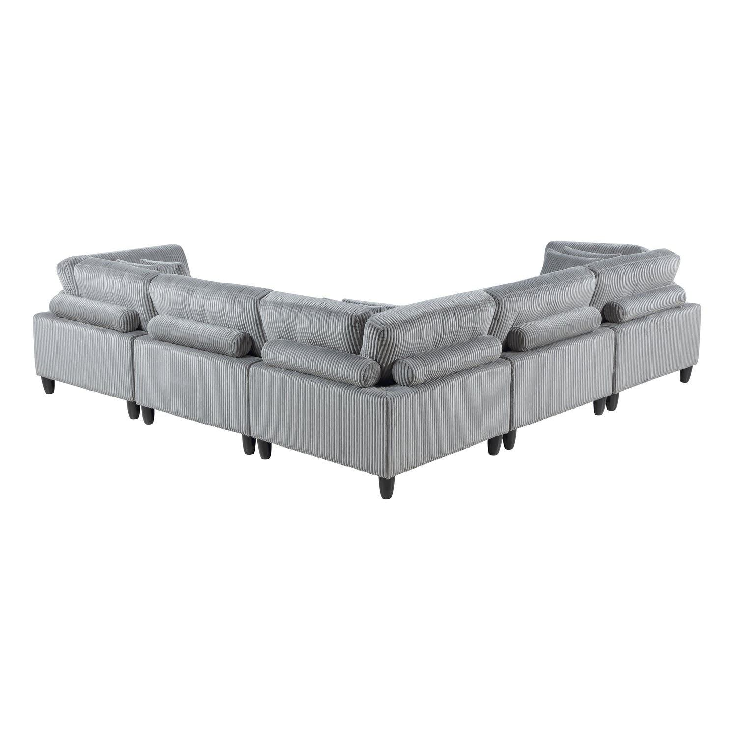9688GY*53CR2AC (5)5-Piece Modular Sectional - 9688GY*53CR2AC