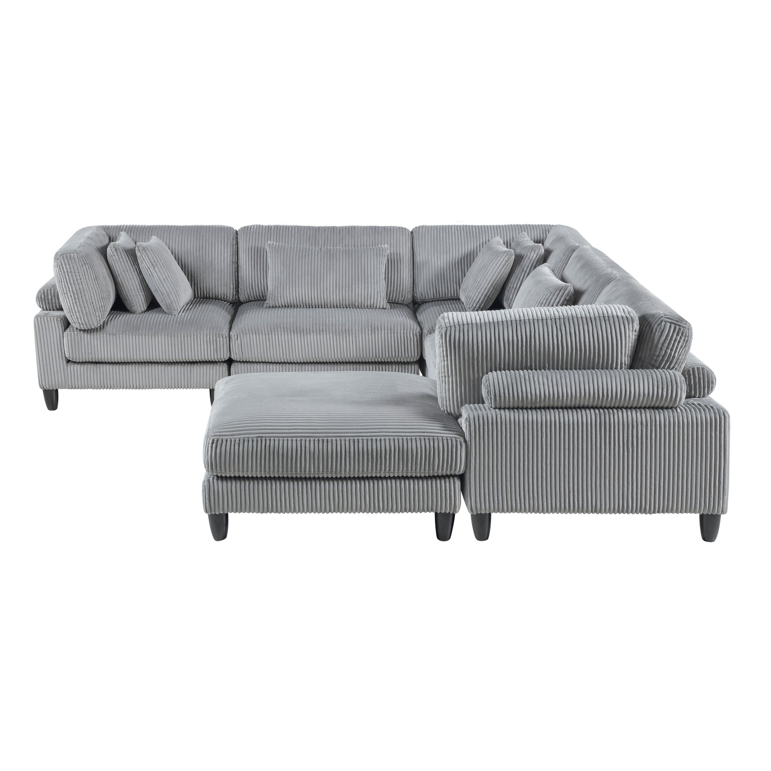 9688GY*63CR2ACOT (6)6-Piece Modular Sectional - 9688GY*63CR2ACOT