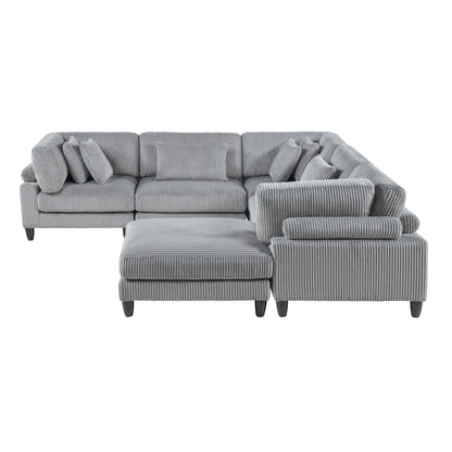 9688GY*63CR2ACOT (6)6-Piece Modular Sectional - 9688GY*63CR2ACOT