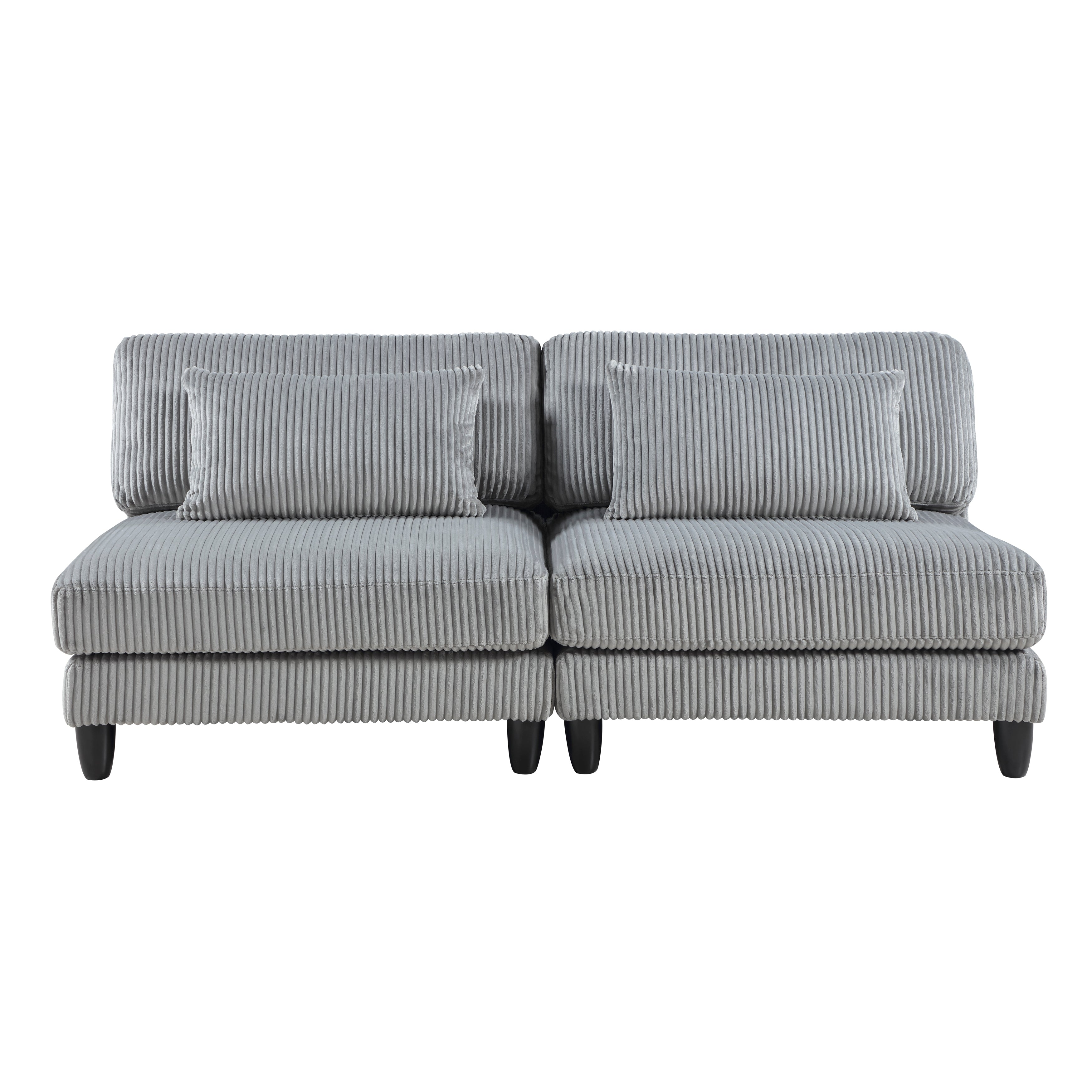 9688GY*63CR3AC (6)6-Piece Modular Sectional - 9688GY*63CR3AC
