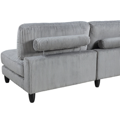9688GY*63CR3AC (6)6-Piece Modular Sectional - 9688GY*63CR3AC