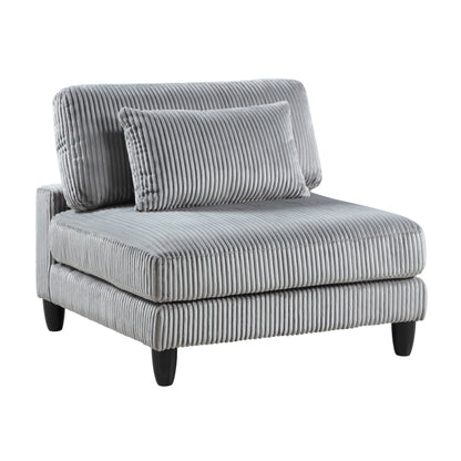 9688GY*63CR3AC (6)6-Piece Modular Sectional - 9688GY*63CR3AC