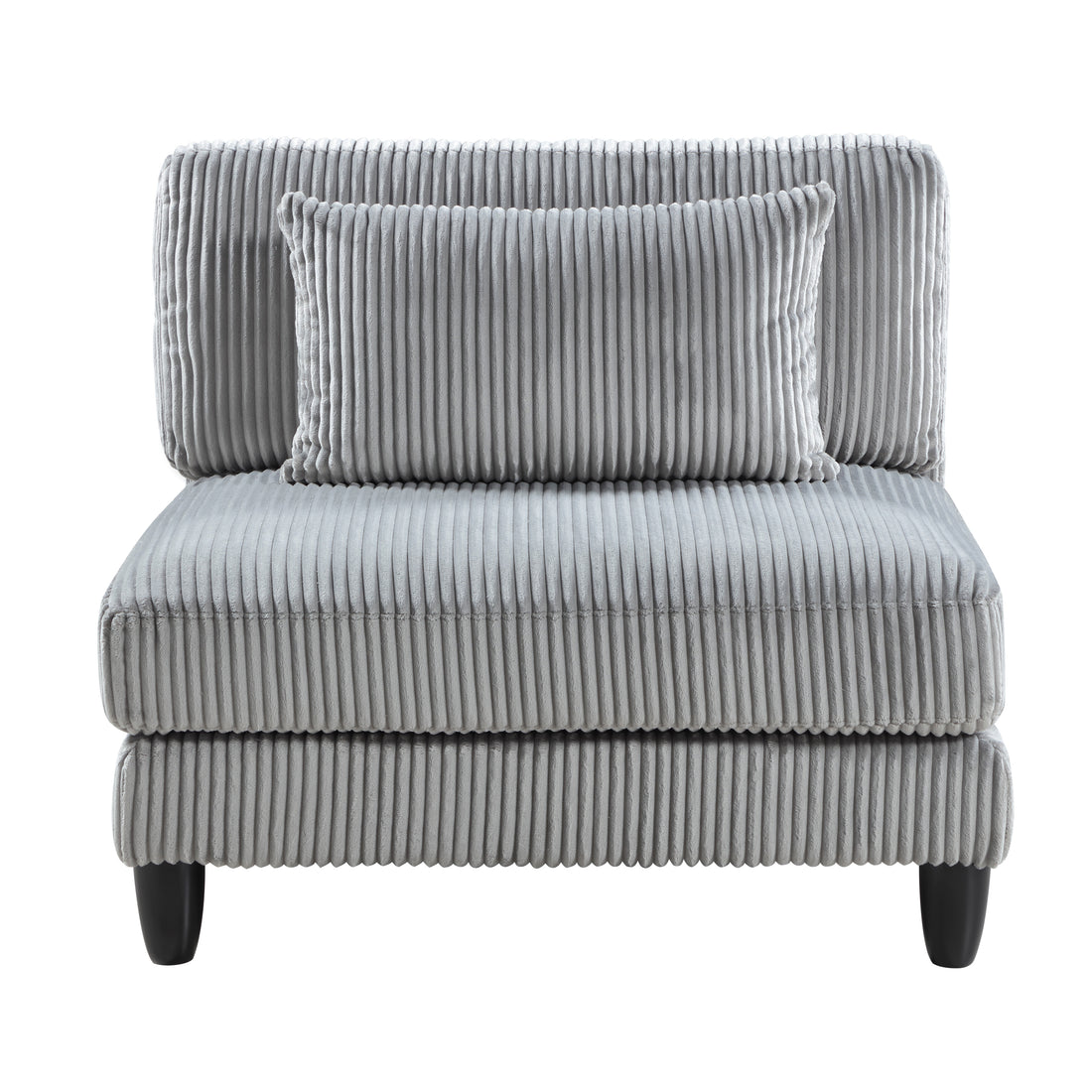 9688GY-AC Armless Chair - 9688GY-AC
