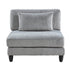 9688GY-AC Armless Chair - 9688GY-AC