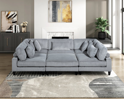 9688GY-AC Armless Chair - 9688GY-AC