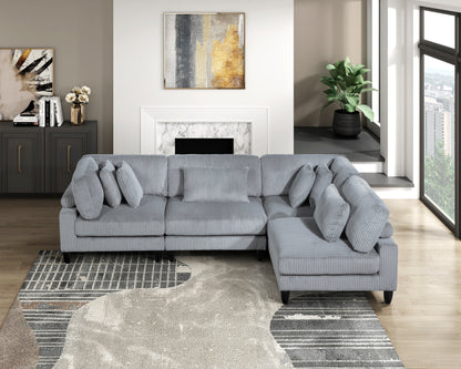 9688GY-AC Armless Chair - 9688GY-AC