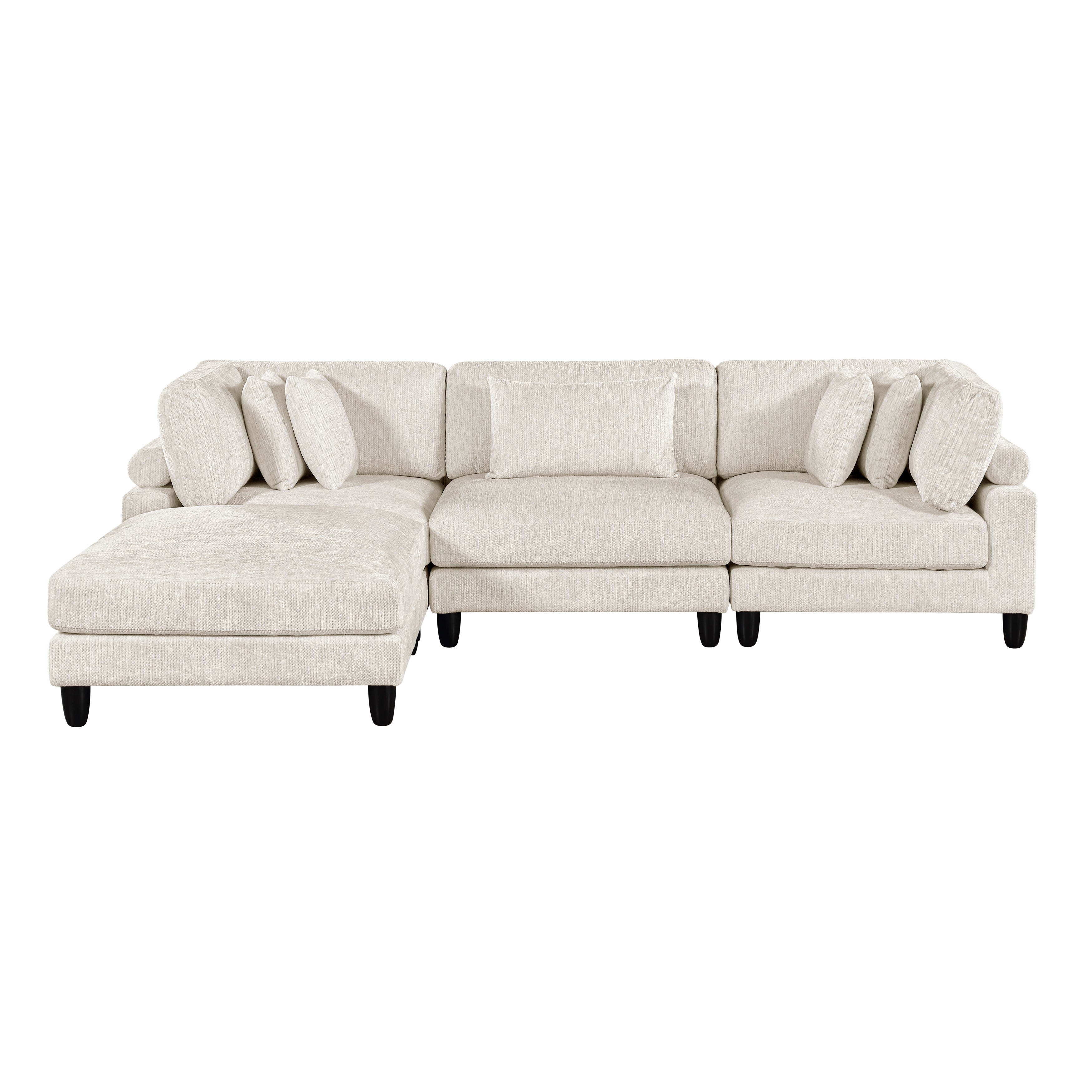 9688NBE*42CRACOT (4)4-Piece Modular Sectional with Ottoman - 9688NBE*42CRACOT
