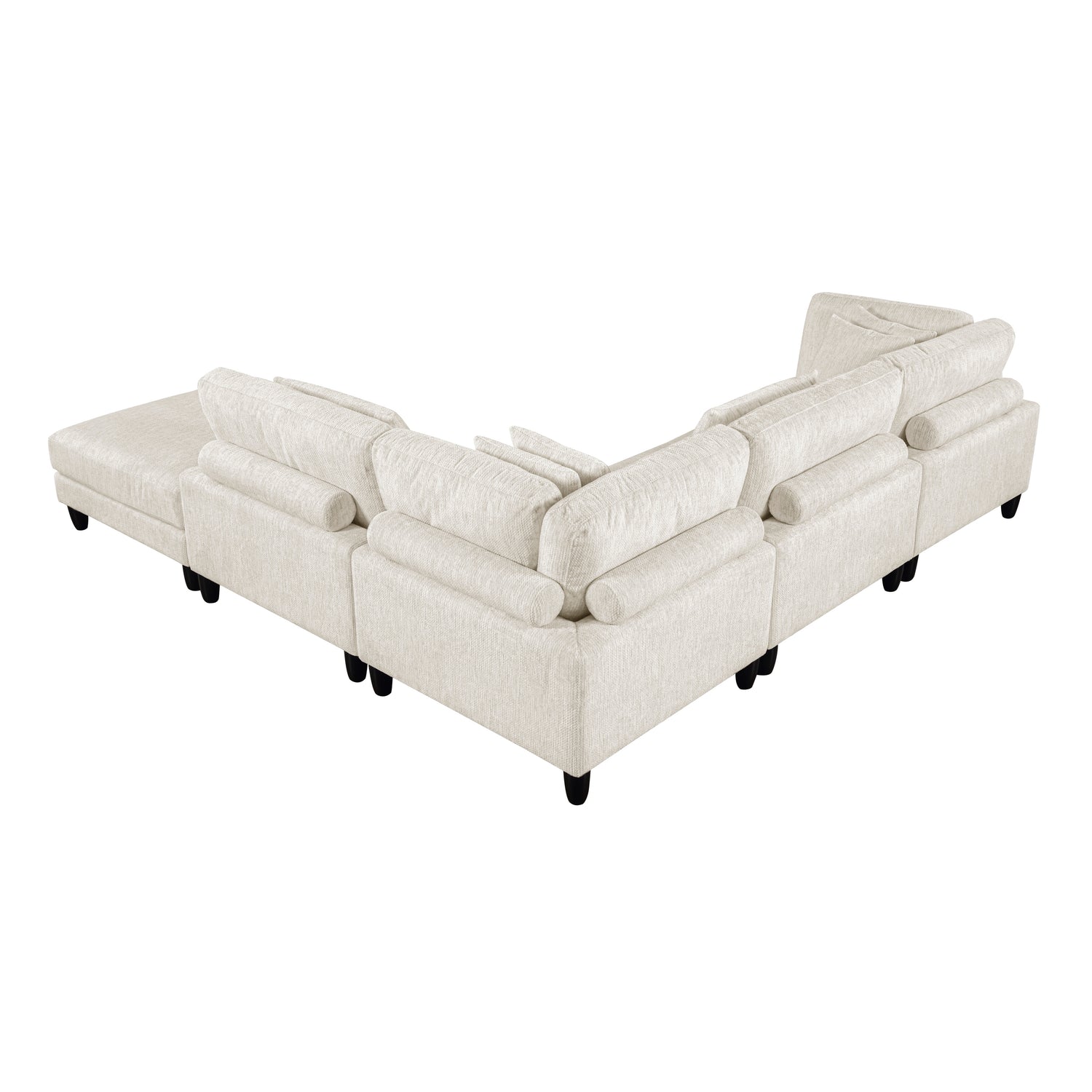 9688NBE*52CR2ACOT (5)5-Piece Modular Sectional with Ottoman - 9688NBE*52CR2ACOT