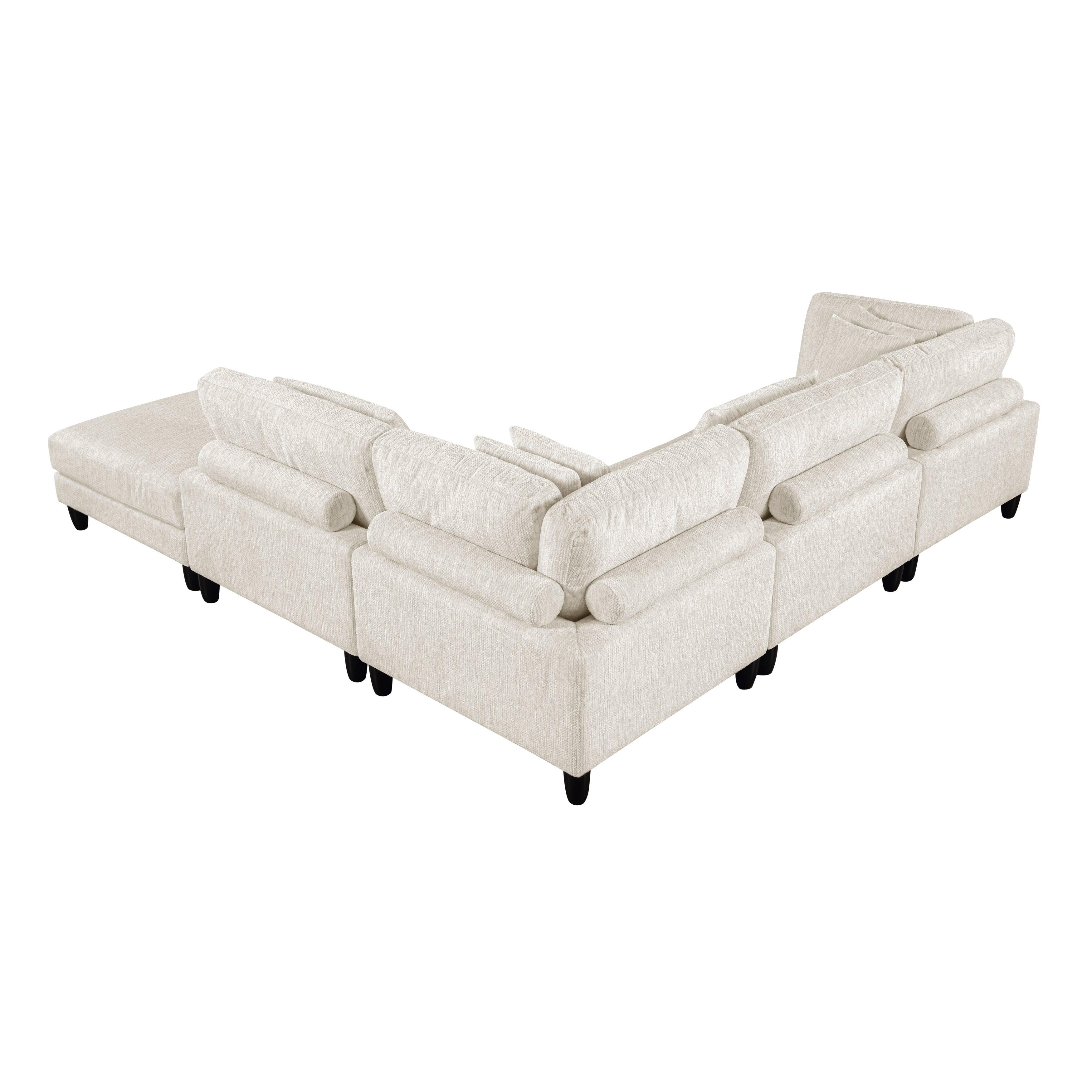 9688NBE*52CR2ACOT (5)5-Piece Modular Sectional with Ottoman - 9688NBE*52CR2ACOT