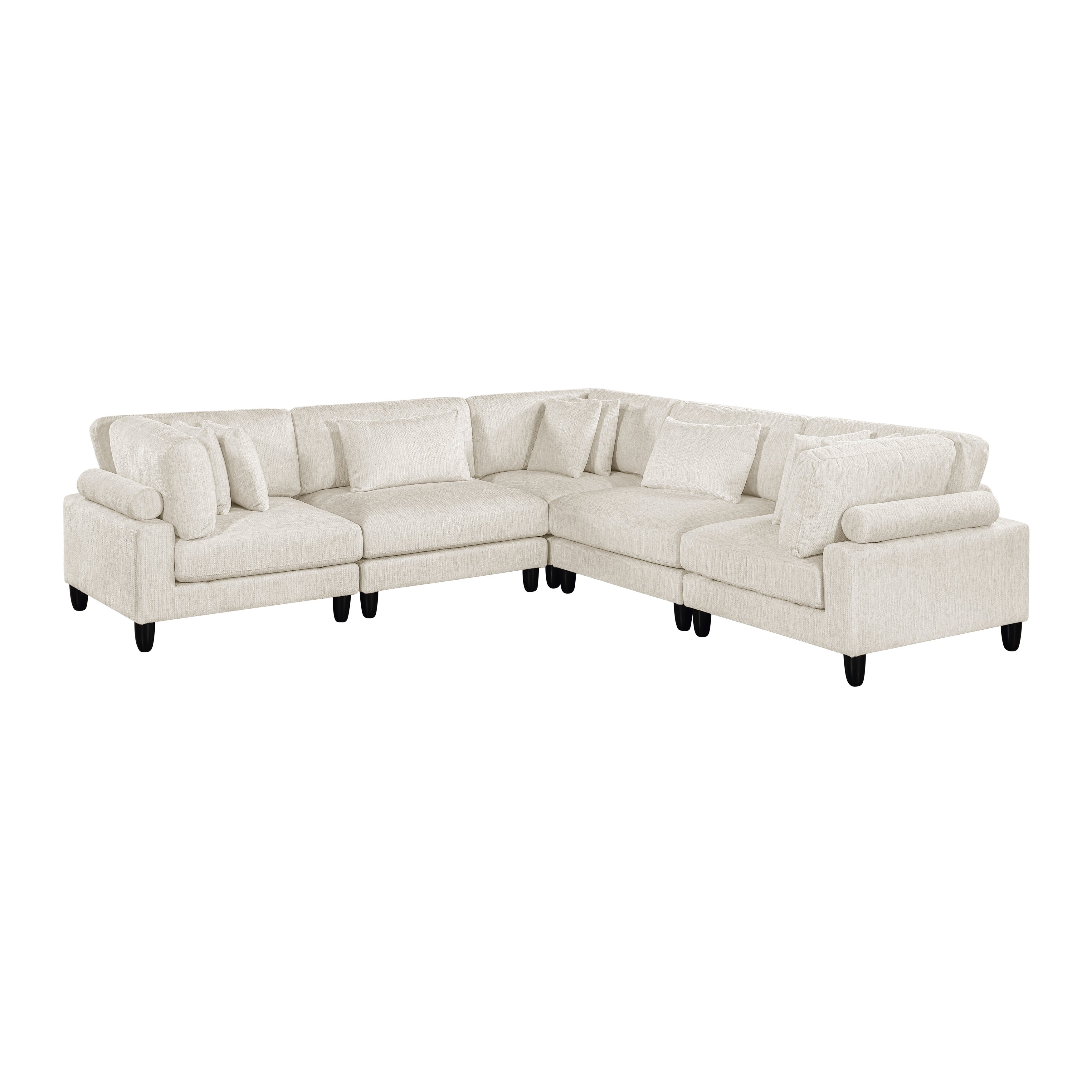9688NBE*53CR2AC (5)5-Piece Modular Sectional - 9688NBE*53CR2AC
