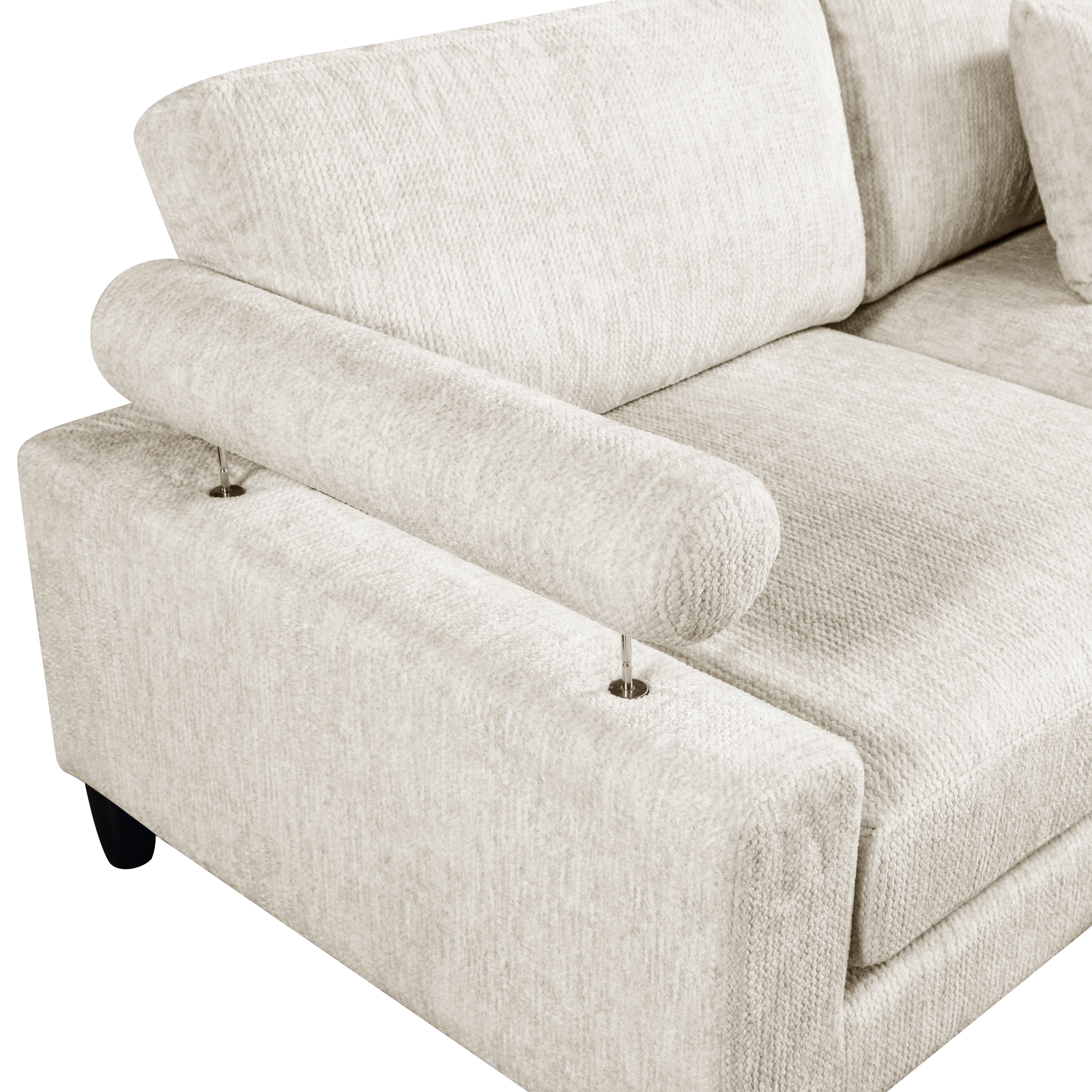 9688NBE*62CR2AC2OT (6)6-Piece Modular Sectional with Ottomans - 9688NBE*62CR2AC2OT