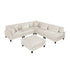 9688NBE*62CR3ACOT (6)6-Piece Modular Sectional with Ottoman - 9688NBE*62CR3ACOT