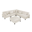 9688NBE*62CR3ACOT (6)6-Piece Modular Sectional with Ottoman - 9688NBE*62CR3ACOT