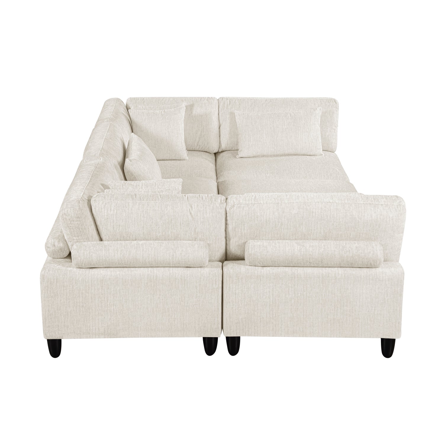 9688NBE*62CR3ACOT (6)6-Piece Modular Sectional with Ottoman - 9688NBE*62CR3ACOT