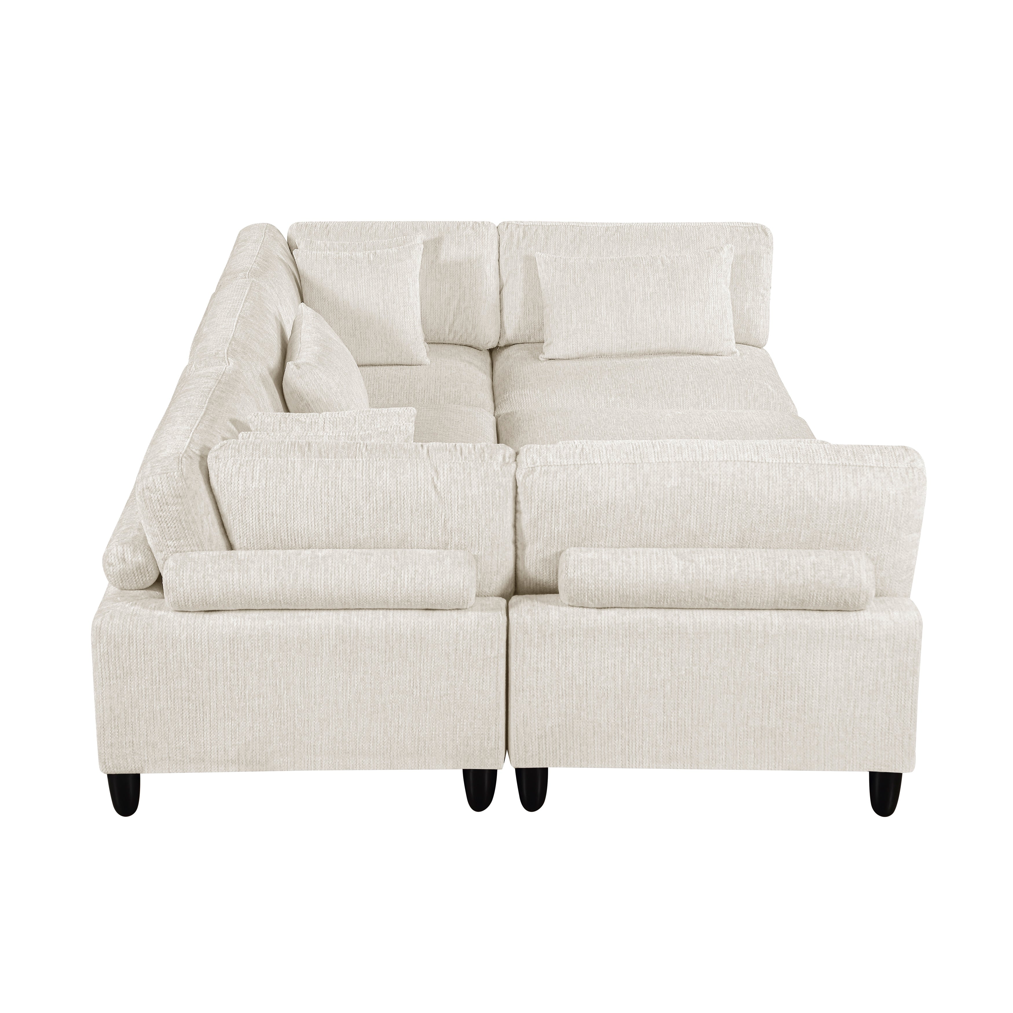 9688NBE*62CR3ACOT (6)6-Piece Modular Sectional with Ottoman - 9688NBE*62CR3ACOT