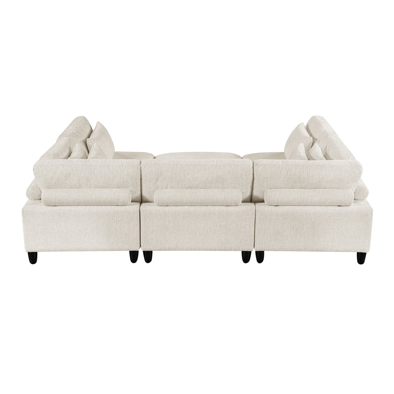 9688NBE*62CR3ACOT (6)6-Piece Modular Sectional with Ottoman - 9688NBE*62CR3ACOT