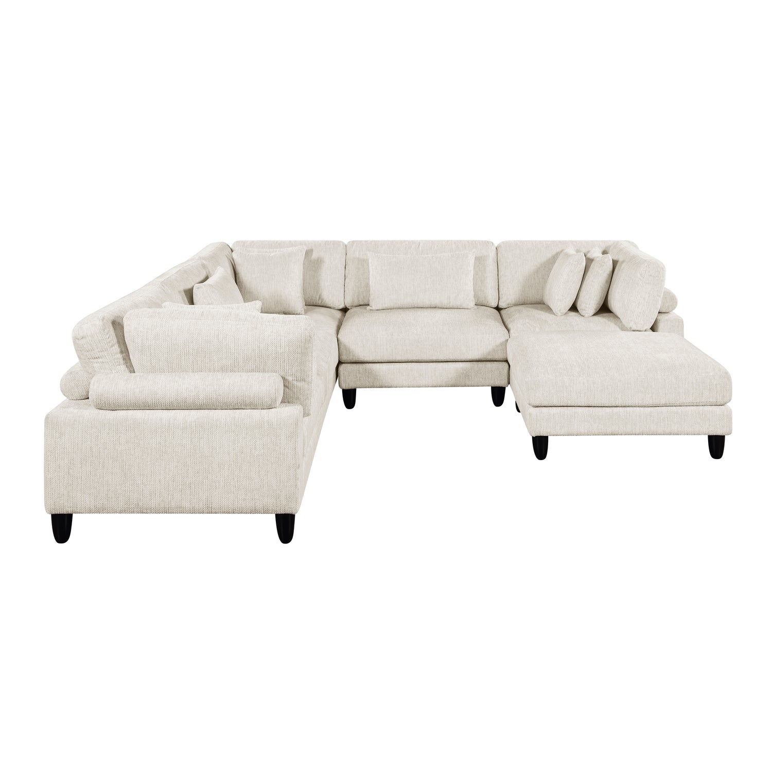 9688NBE*63CR2ACOT (6)6-Piece Modular Sectional with Ottoman - 9688NBE*63CR2ACOT