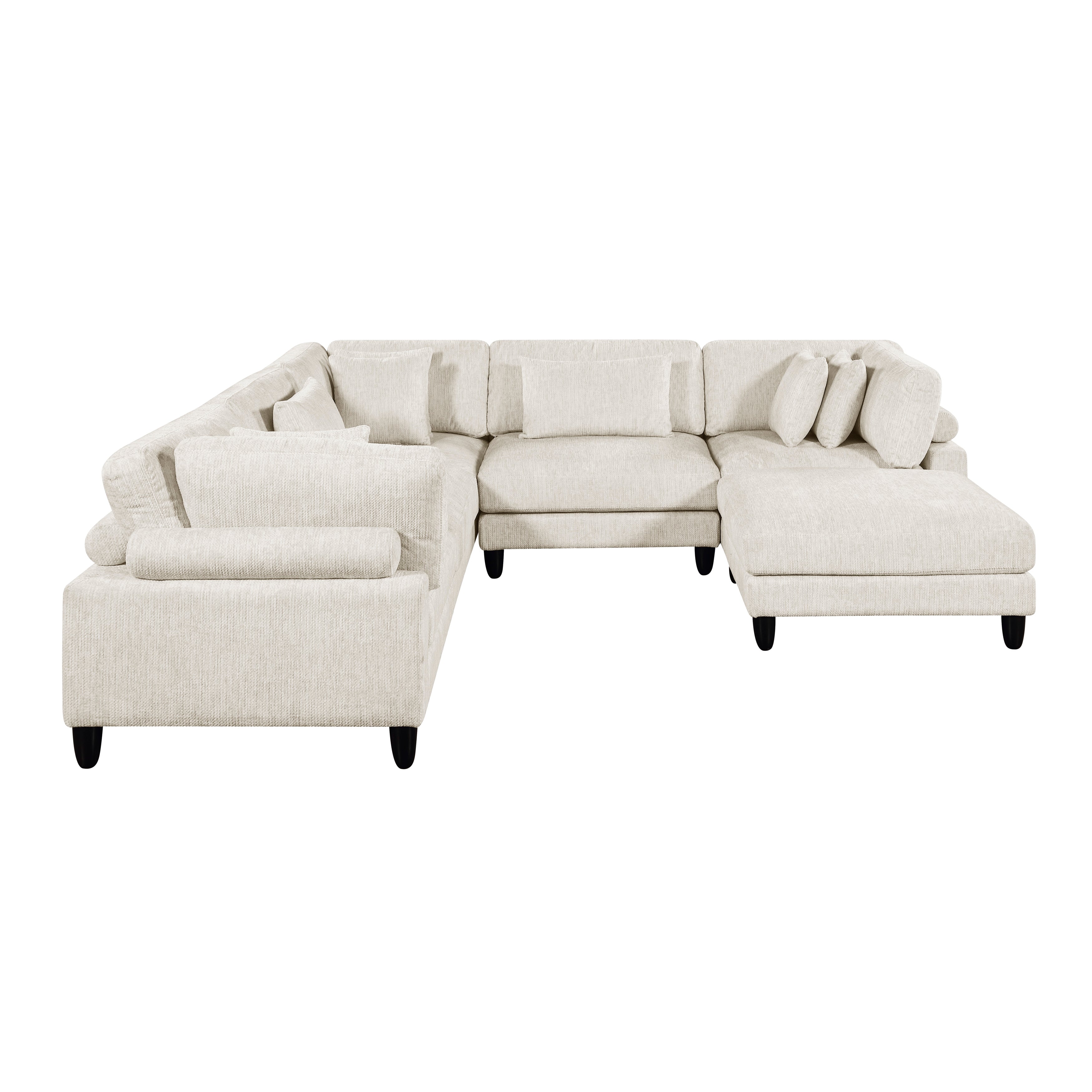 9688NBE*63CR2ACOT (6)6-Piece Modular Sectional with Ottoman - 9688NBE*63CR2ACOT