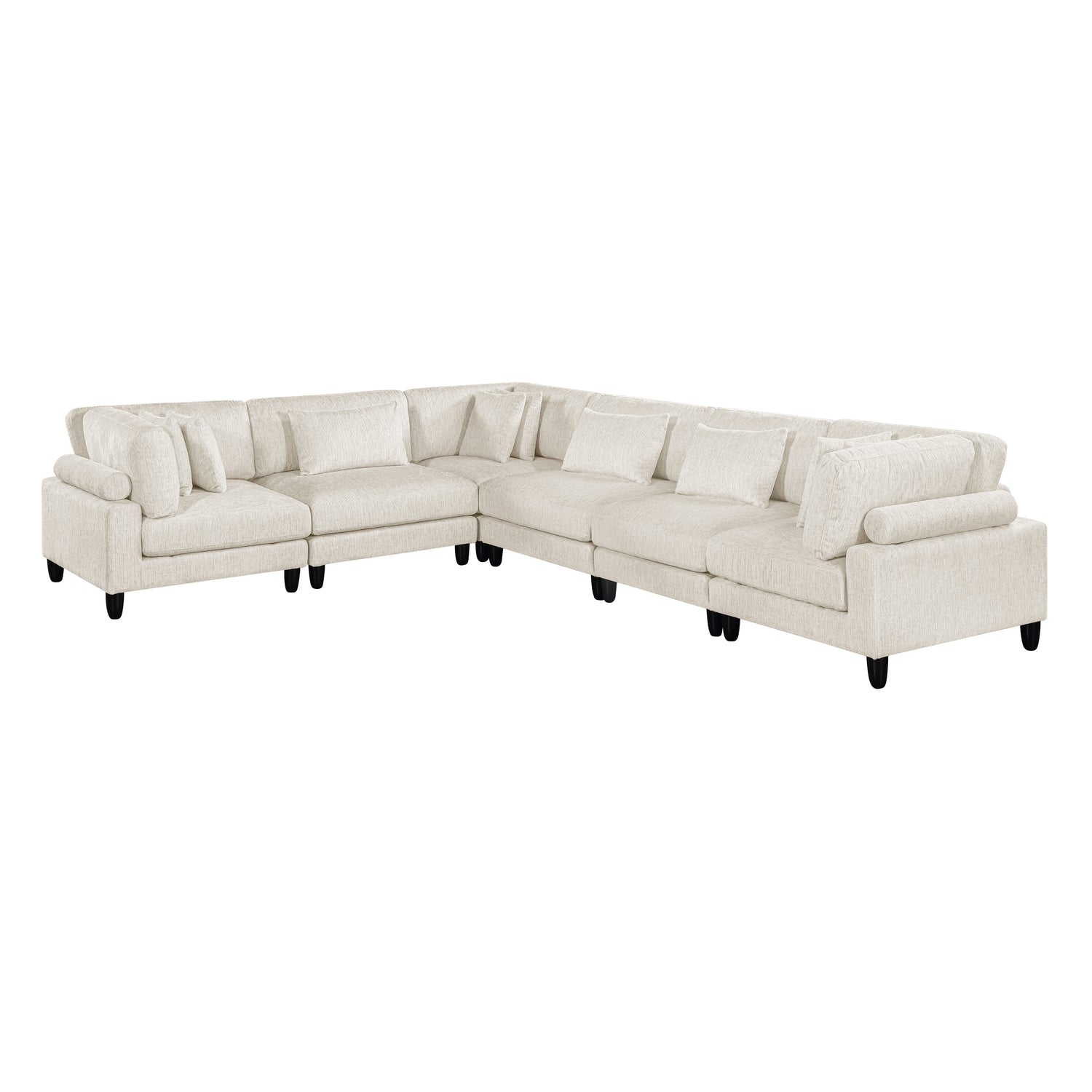 9688NBE*63CR3AC (6)6-Piece Modular Sectional - 9688NBE*63CR3AC