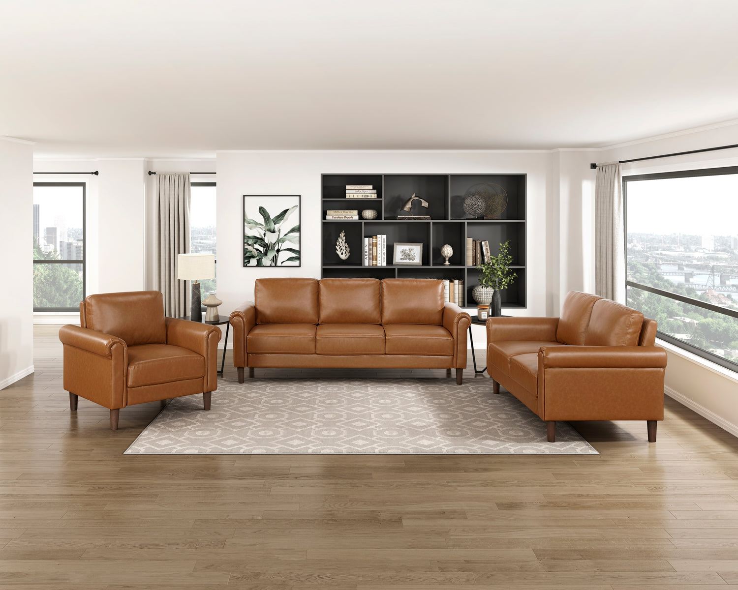 9690BRW-3 Sofa - 9690BRW-3