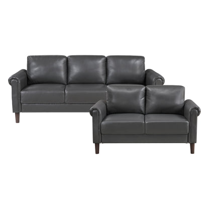 9690DGY*2 2pc Set: Sofa, Love - 9690DGY*2