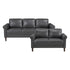 9690DGY*2 2pc Set: Sofa, Love - 9690DGY*2
