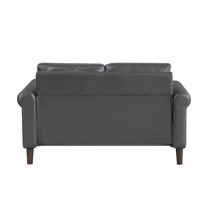 9690DGY*2 2pc Set: Sofa, Love - 9690DGY*2