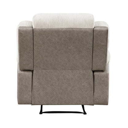 Harriette Beige/Brown Double Reclining Living Room Set from Homelegance - Luna Furniture