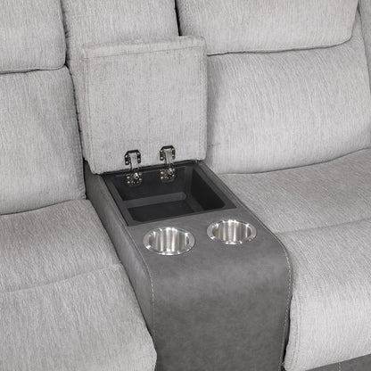 9703GY*2 2pc Set: Sofa, Love - 9703GY*2