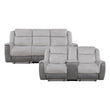 9703GY*2 2pc Set: Sofa, Love - 9703GY*2