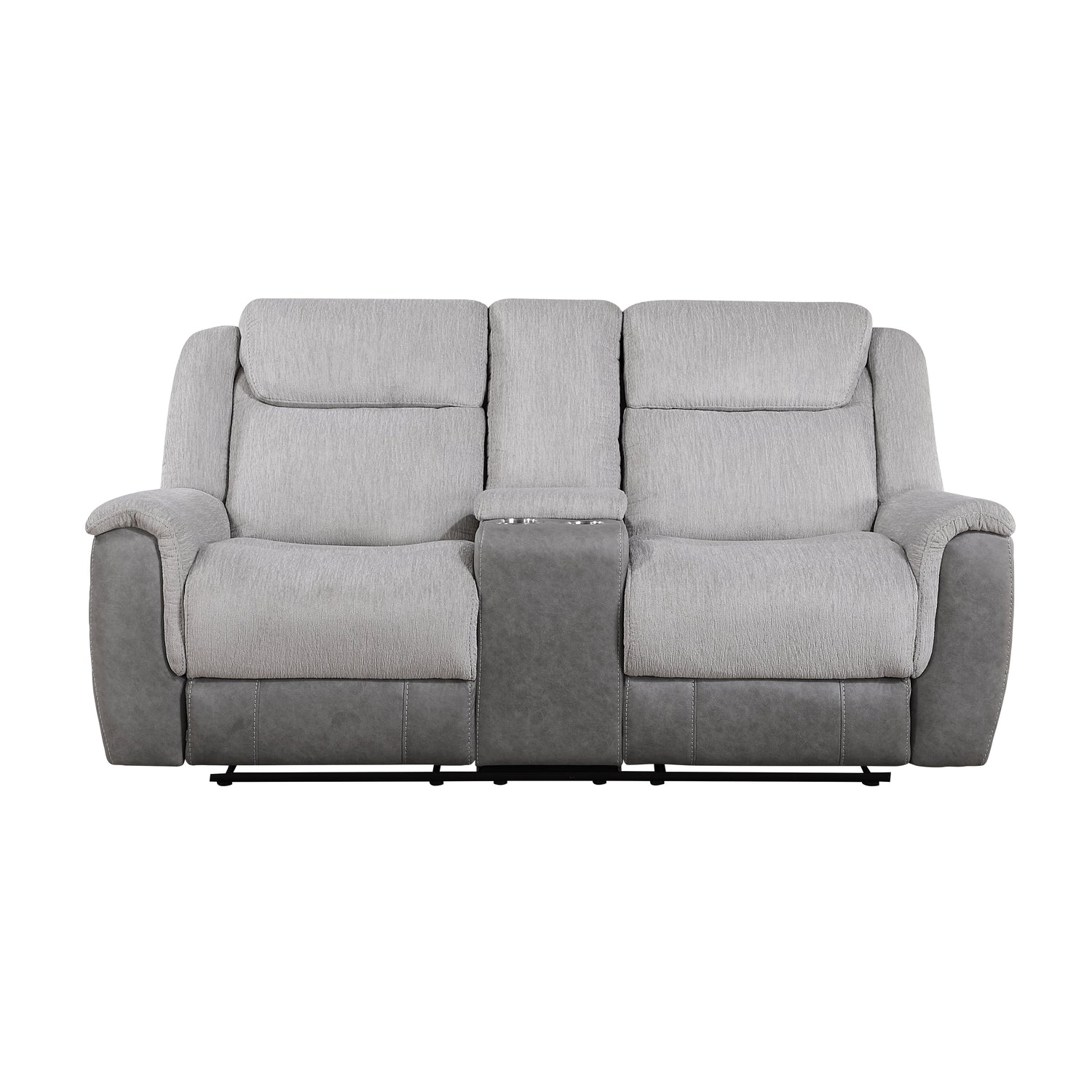 Harriette Gray Double Reclining Living Room Set from Homelegance - Luna Furniture