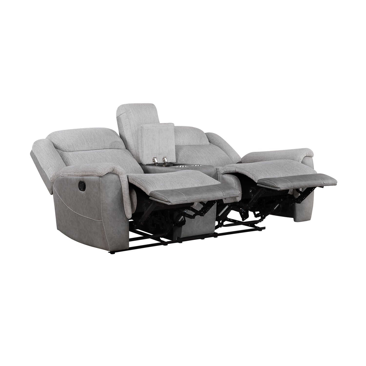 9703GY*2 2pc Set: Sofa, Love - 9703GY*2
