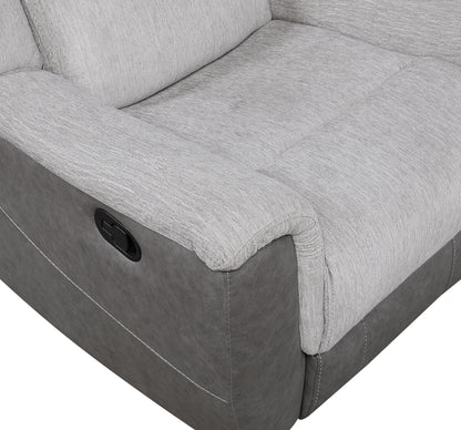 9703GY-3 Double Reclining Sofa - 9703GY-3